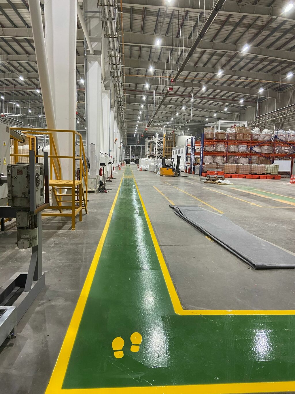 fabrika içi zemin çizgileri