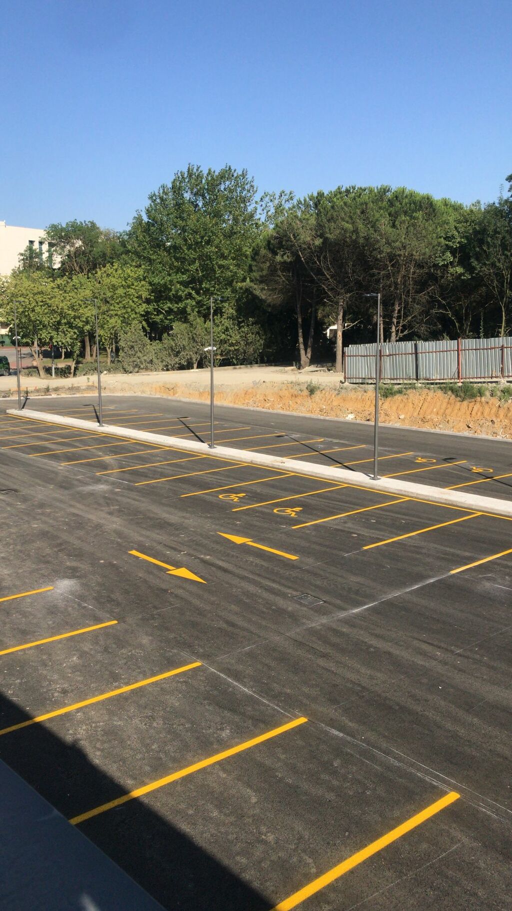 otopark zemin çizgileri, yol çizgileri
