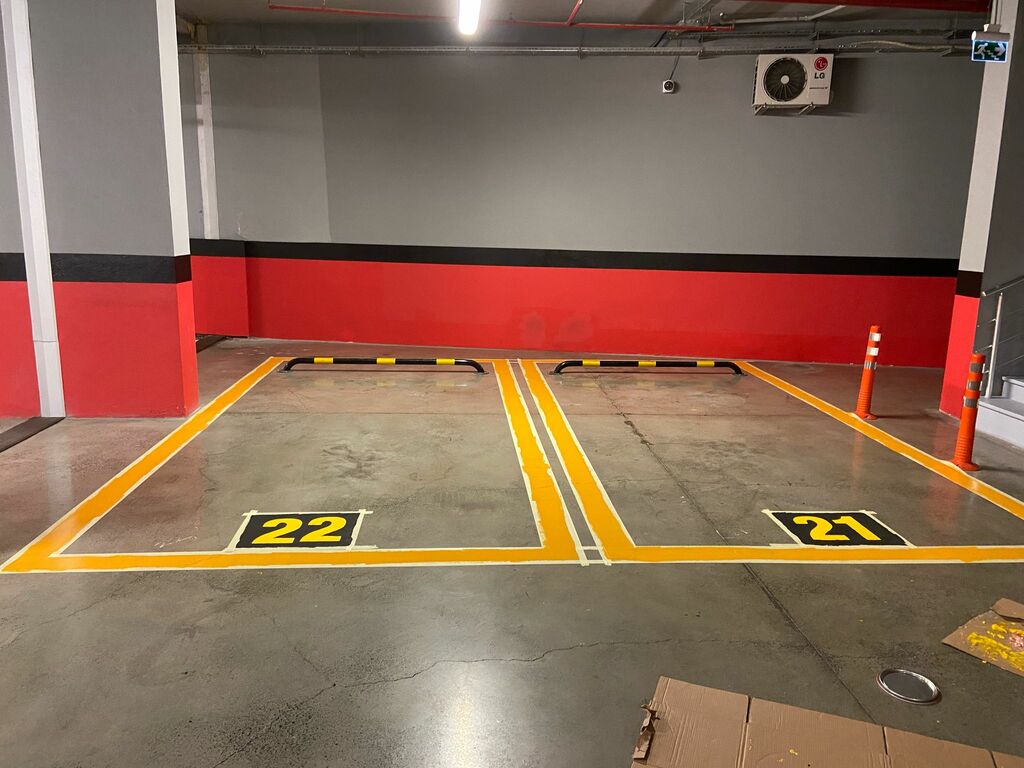 otopark zemin çizgi, araç park çizgileri